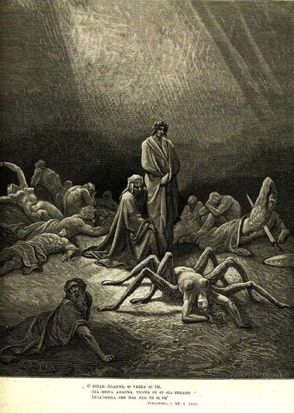 Aracne - illustrazione Gustave Dorè